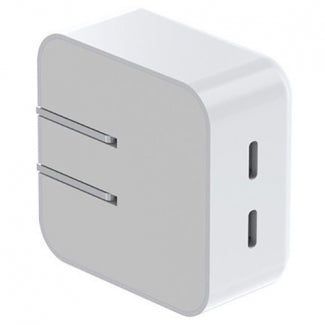 TEKYA 35W DUAL USB-C AC TRAVEL CHARGER HEAD - WHITE